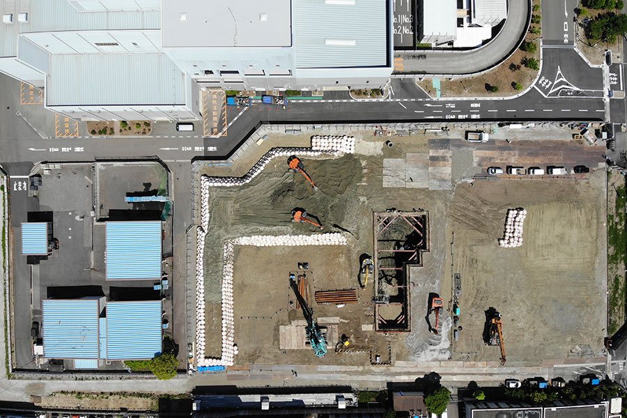 全景(現場真上から）