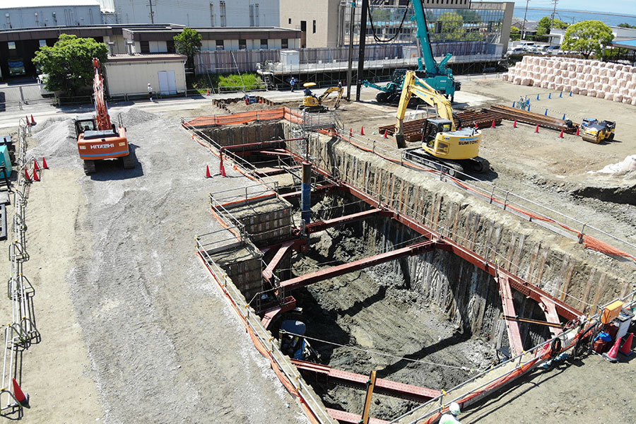 ごみピット掘削状況